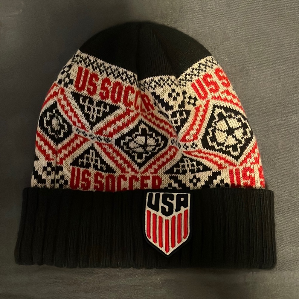 USA soccer beanie